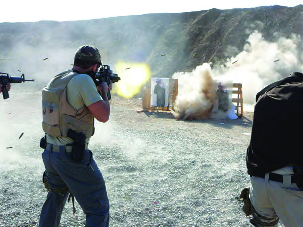 Image of deployed DIA HUMINT personnel training in Afghanistan.